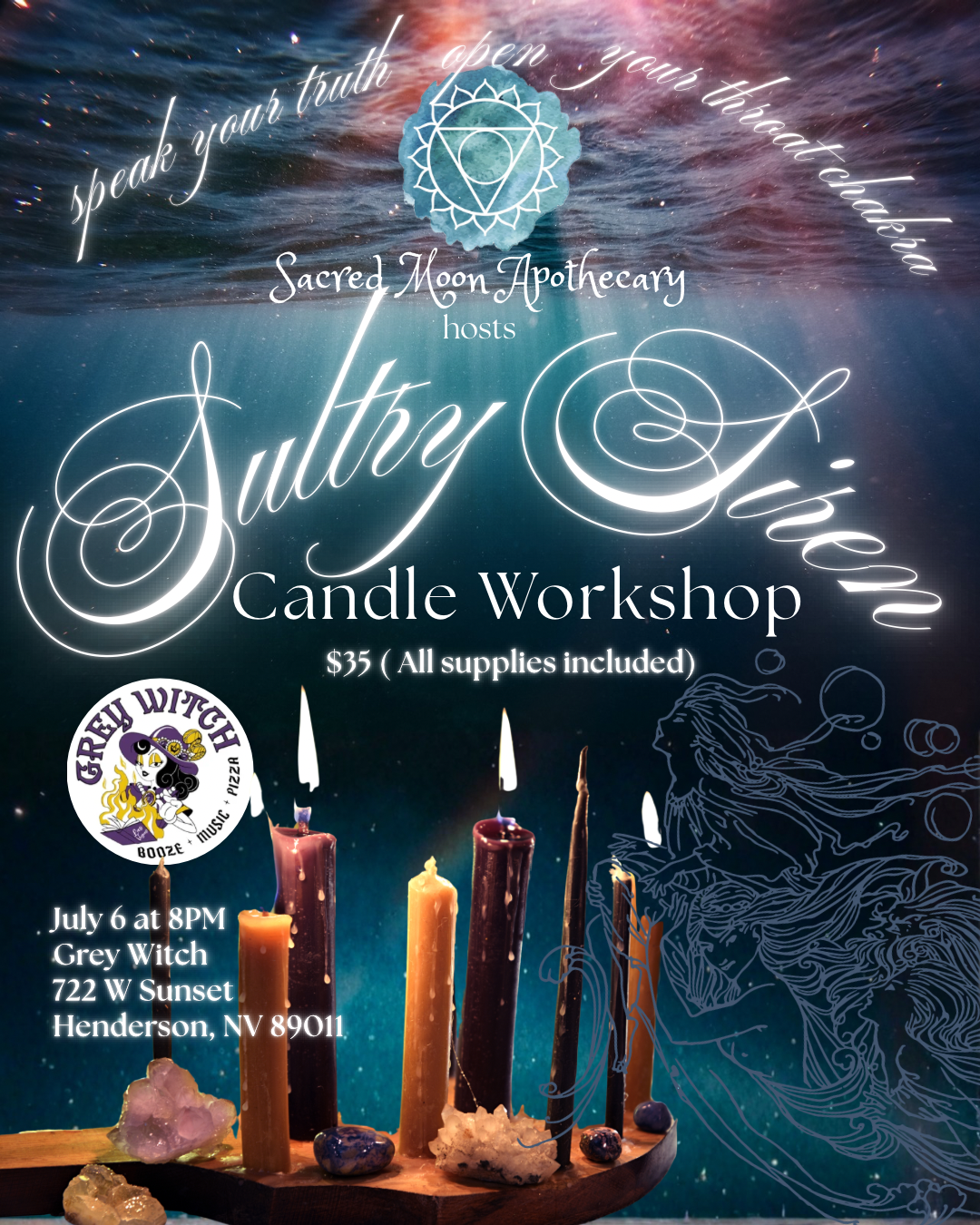 Sultry Siren Candle Workshop