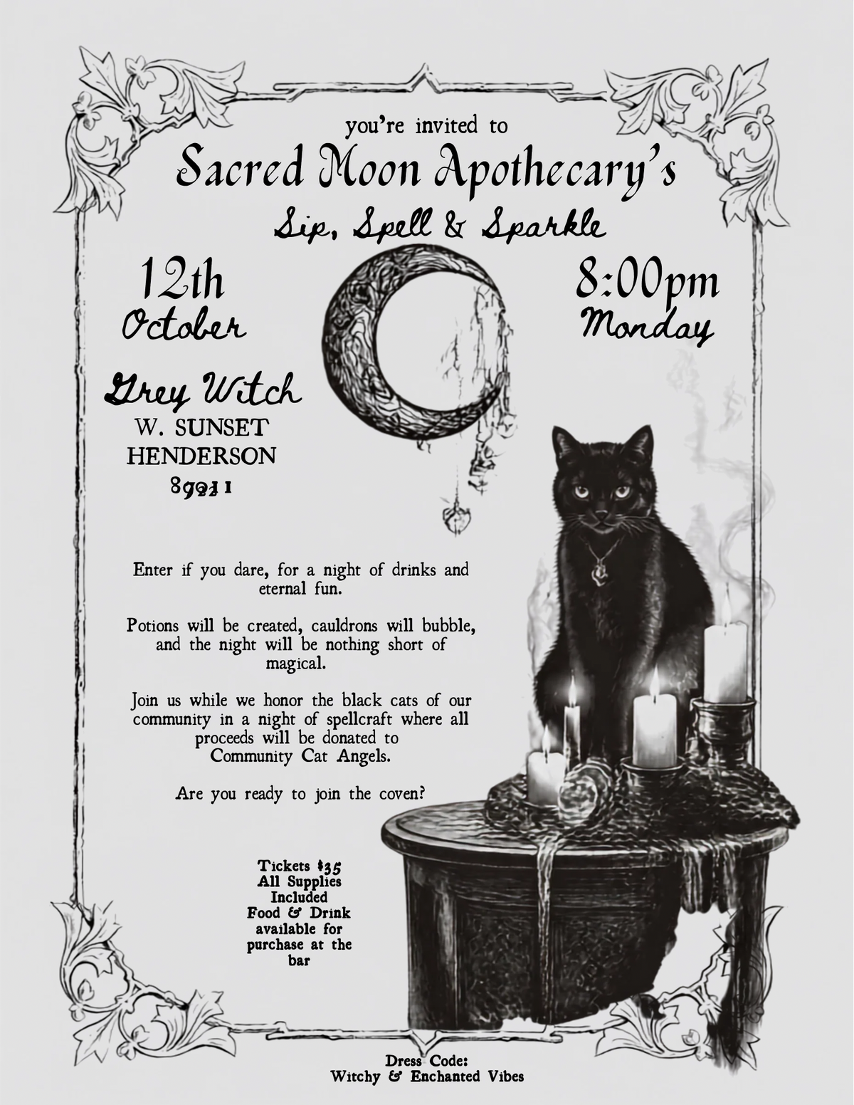 Sip, Spell & Sparkle-October Spell Candle Workshop