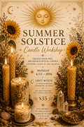 SUMMER SOLSTICE CANDLE WORKSHOP