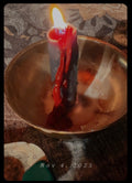 Return to Sender-Hand Rolled Beeswax Bleeding Candle