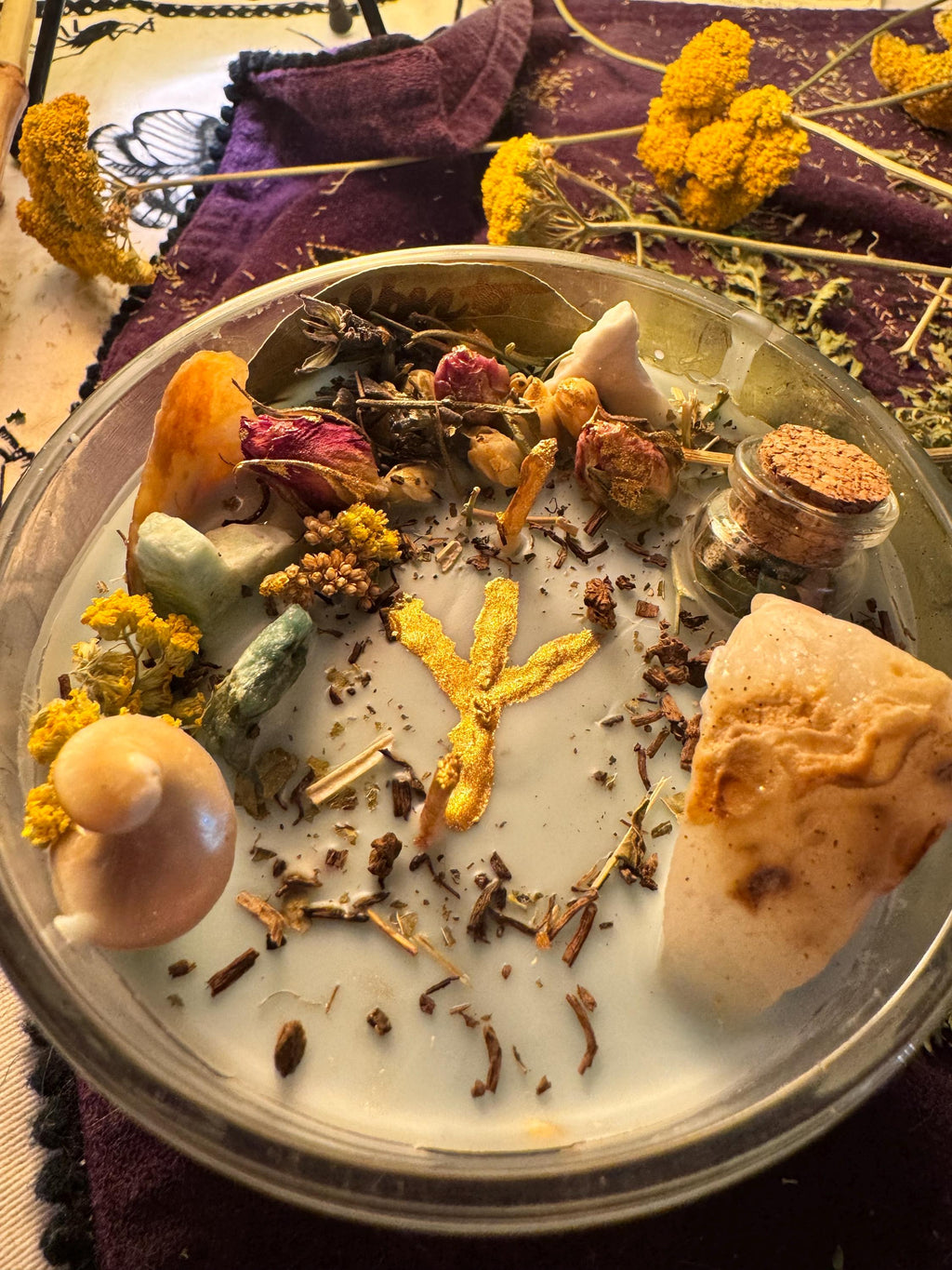 Custom Spell Candle Consultation with Tarot Reading: Handcrafted Ritual Candle