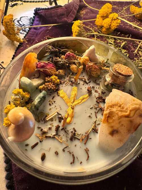 Custom Spell Candle Consultation with Tarot Reading: Handcrafted Ritual Candle