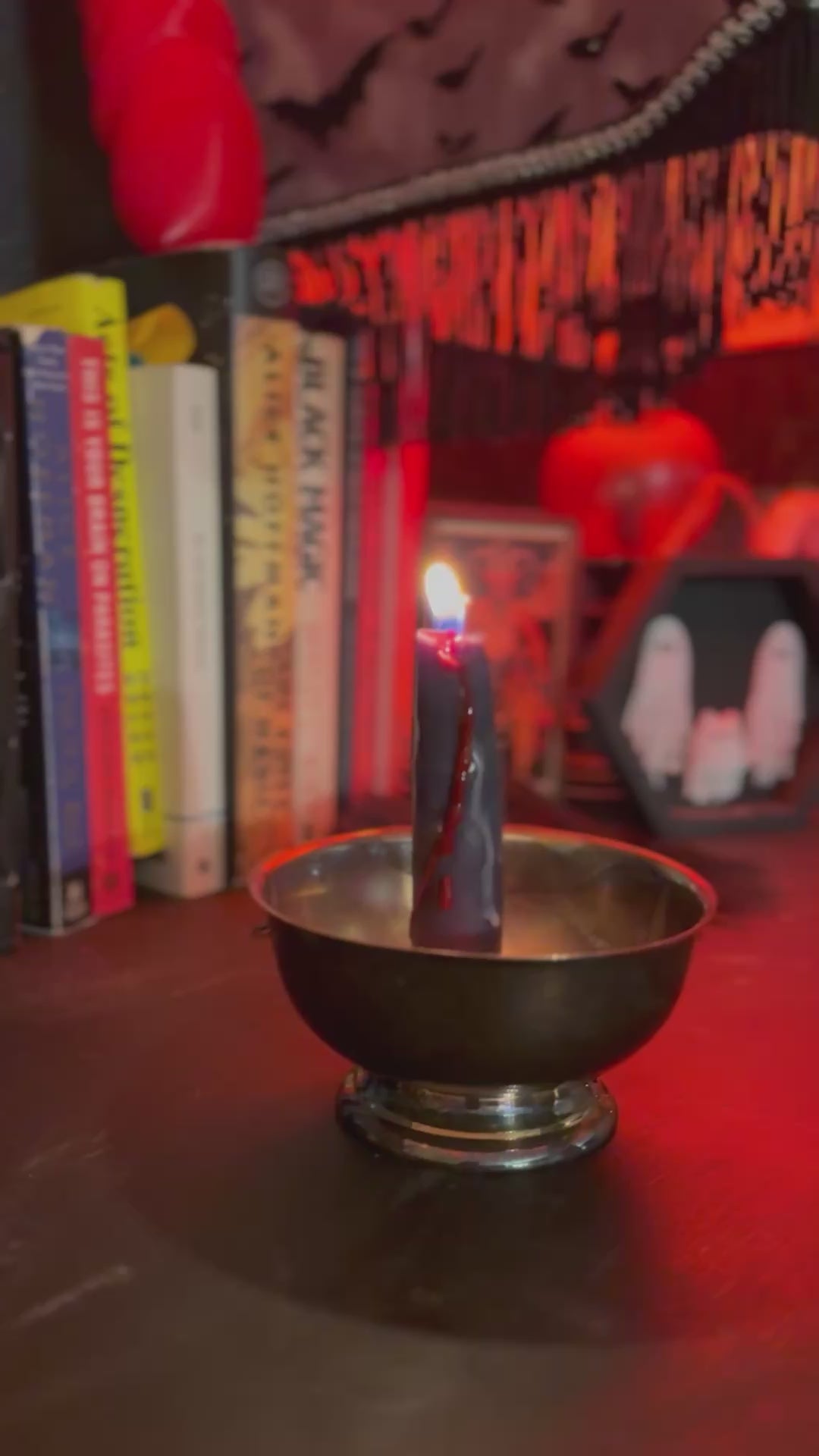 Return to Sender-Hand Rolled Beeswax Bleeding Candle