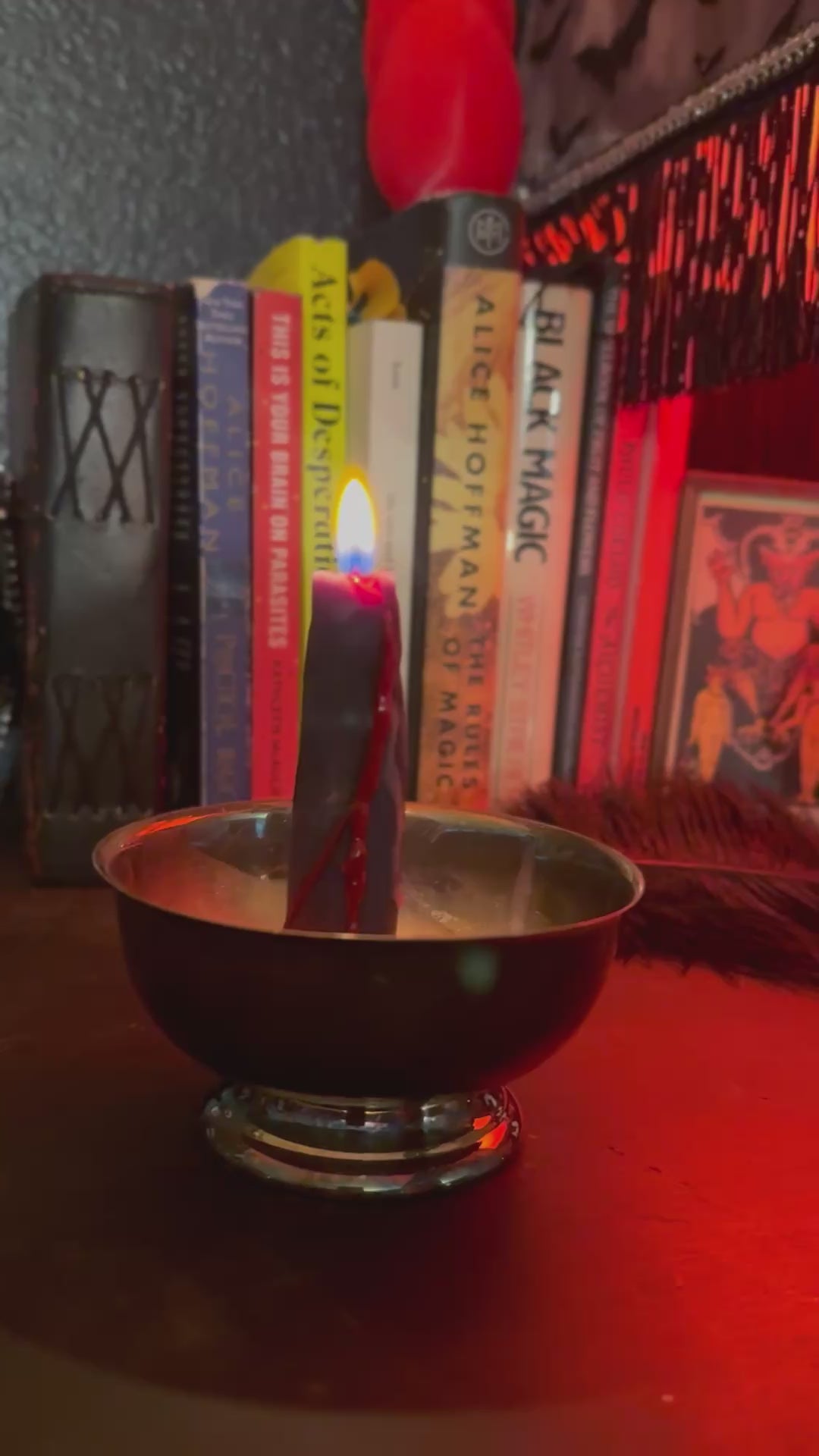 Return to Sender-Hand Rolled Beeswax Bleeding Candle